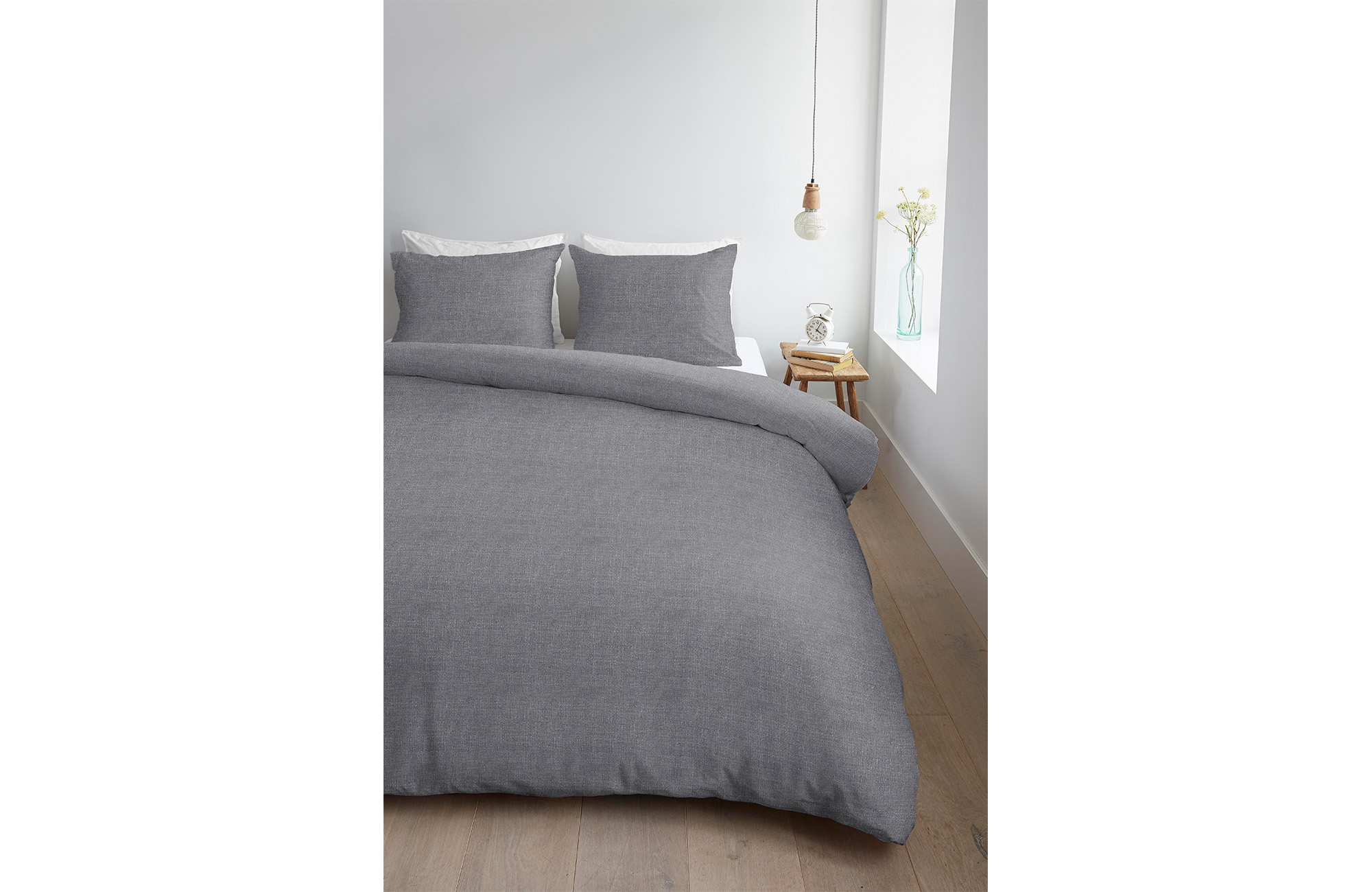 Ambiante Edo Dekbedovertrek Dark Grey | Swiss Sense