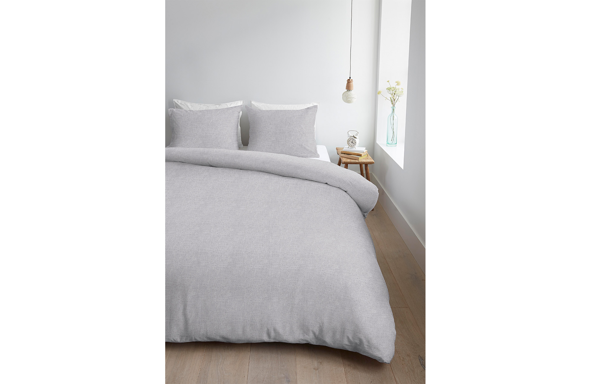 Ambiante Edo Dekbedovertrek Soft Grey | Swiss Sense