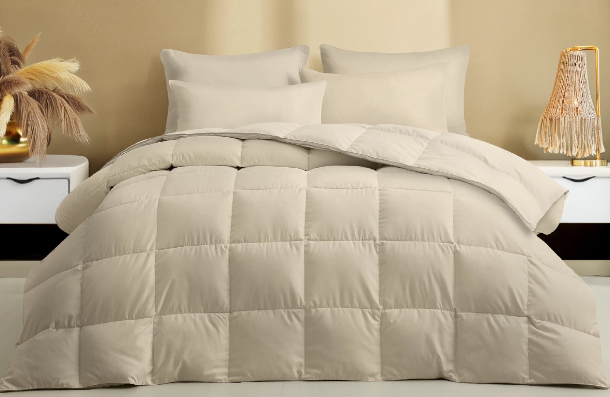 Zelesta Kussenslopen Wonderbed Warm Sand (set van 2) | Swiss Sense