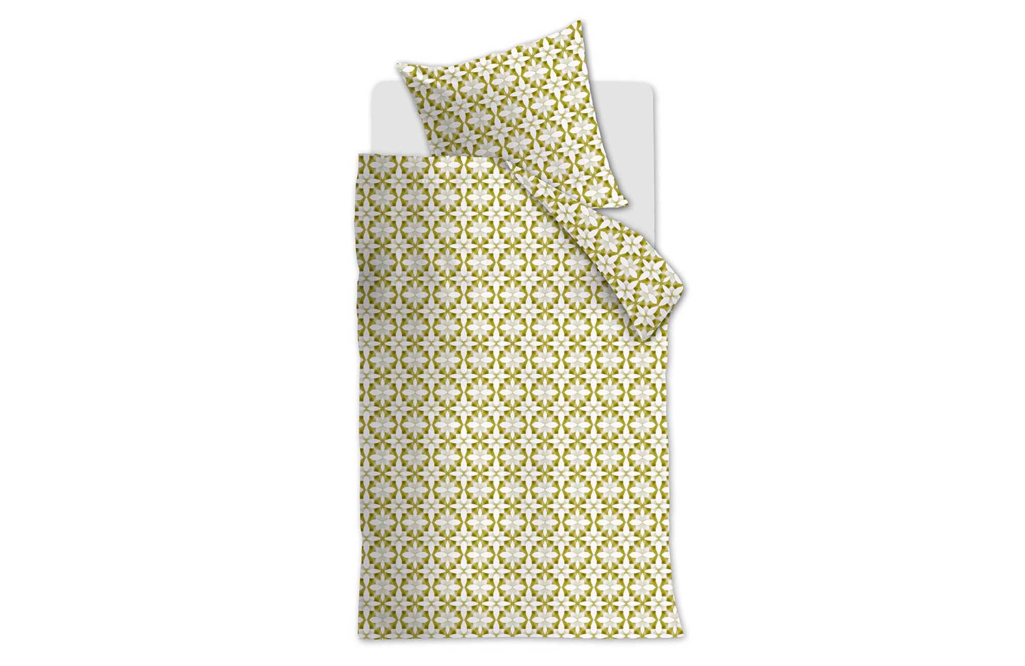 Beddinghouse Mae dekbedovertrek - Eenpersoons - 140x200/220 - Groen