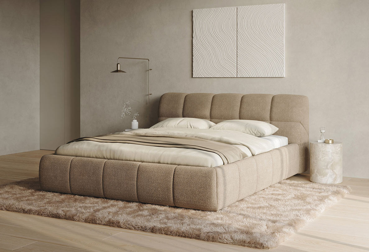 Gestoffeerd Bedframe Night Santiago | Swiss Sense