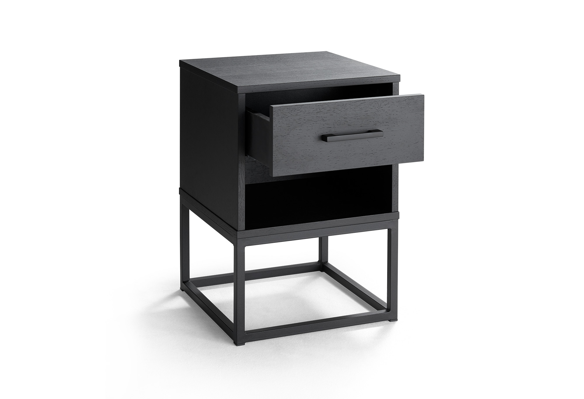 Nachtkast Cubic Zwart | Swiss Sense