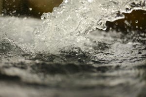 close up of splashed water