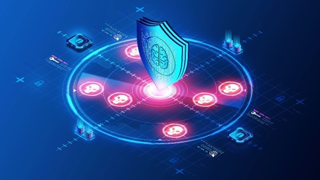 cyberthreat software being deployed to combat a threat. cyberthreat software being deployed to combat a threat.
