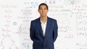 Babak Hodjat, chief AI officer at Cognizant Technology, standing in front of a whiteboard. Babak Hodjat, chief AI officer at Cognizant Technology, standing in front of a whiteboard.