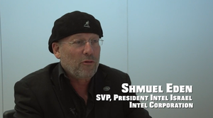 Screenshot from interview with Shmuel Eden, Intel