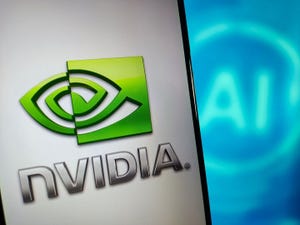 Nvidia logo on a device