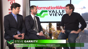 Screenshot from interview with Hearsay Social's CTO and co-Founder Steve Garrity