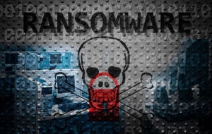Ransomware crime concept