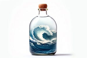 wave in a bottle
