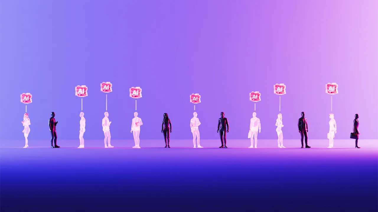 Humans are surrounded by AI representatives Humans are surrounded by AI representatives