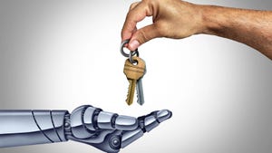 Human To Robot Control and Robotic automation or cyborg delegation to person handover of the keys to Autonomous tasks as AI