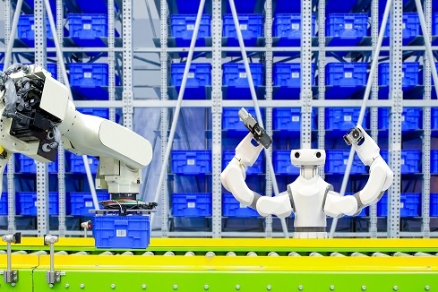 robots and automation factory floor