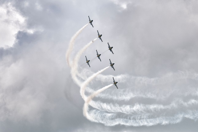 Jet Team displays their aerobatic skills