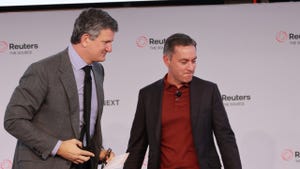 Steve Hasker with Joe Depa at the Reuters Next leadership summit. Steve Hasker with Joe Depa at the Reuters Next leadership summit.