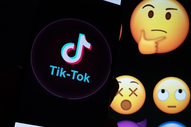 TikTok app on a phone screen. TikTok is a Chinese video-sharing social networking service owned by ByteDance.