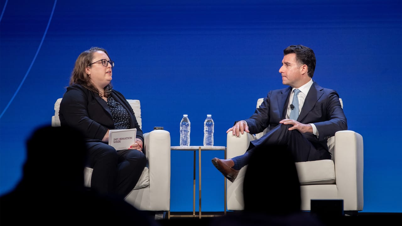 InformationWeek Senior Editor Kelsey Ziser and Quantum Coast Capital founder Matthew Cimaglia talk at Fiber Connect 2026 InformationWeek Senior Editor Kelsey Ziser and Quantum Coast Capital founder Matthew Cimaglia talk at Fiber Connect 2026