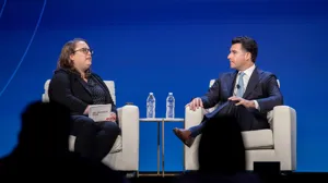 InformationWeek Senior Editor Kelsey Ziser and Quantum Coast Capital founder Matthew Cimaglia talk at Fiber Connect 2026 InformationWeek Senior Editor Kelsey Ziser and Quantum Coast Capital founder Matthew Cimaglia talk at Fiber Connect 2026