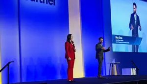 Gartner analysts Erin Pierre, left, and Max Goss speak at the Digital Workplace Summit event Gartner analysts Erin Pierre, left, and Max Goss speak at the Digital Workplace Summit event