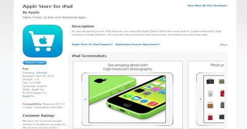 Apple Launches 'Apple Store For iPad' App | InformationWeek