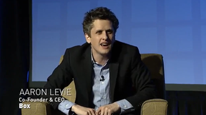 Screenshot from interview with Aaron Levie