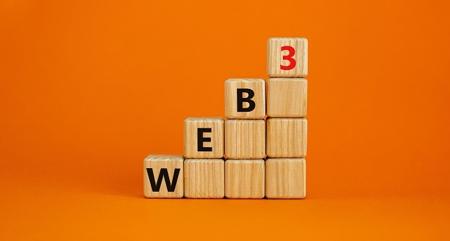 block letters spelling out web3