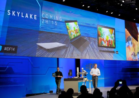 Intel said its 'Skylake' chips, due by late next year, will deliver significant processing and battery life improvements.