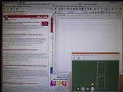 One view of a working Ubuntu desktop.