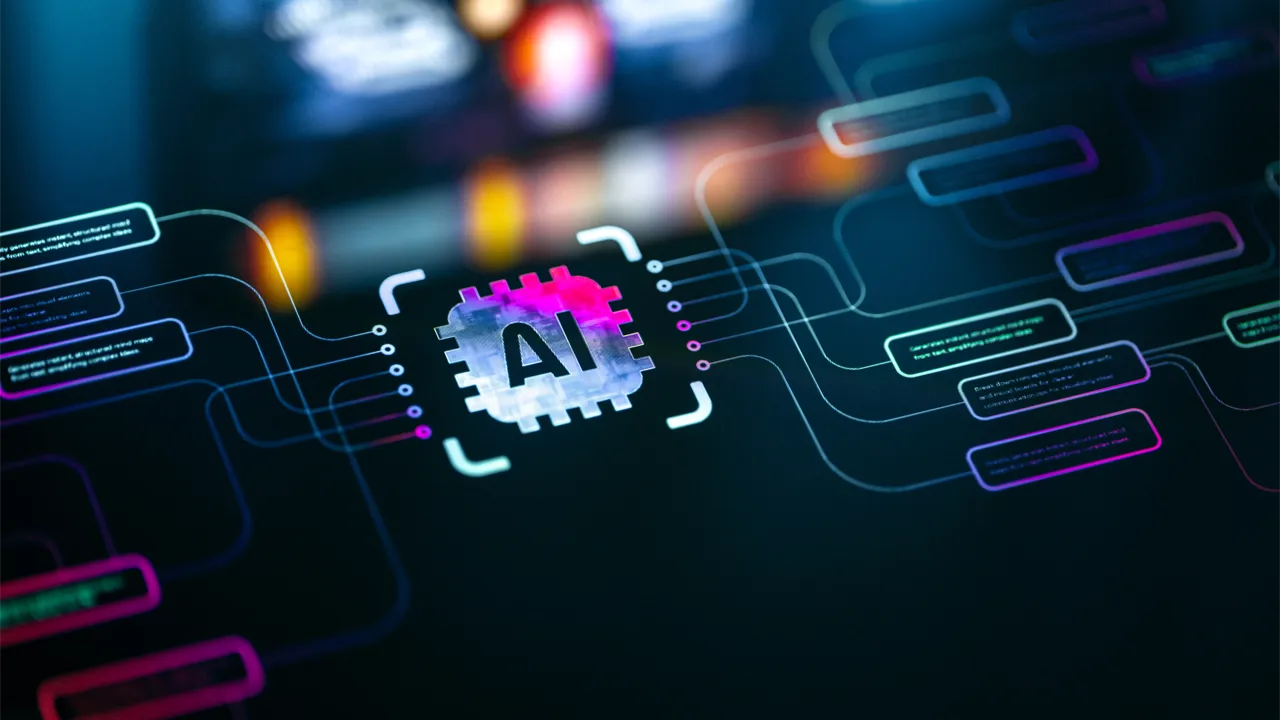 AI at the center of a schematic AI at the center of a schematic