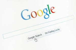 Google Home Page with a curser on Google Search button