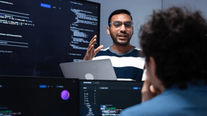 Developers work on a project Developers work on a project