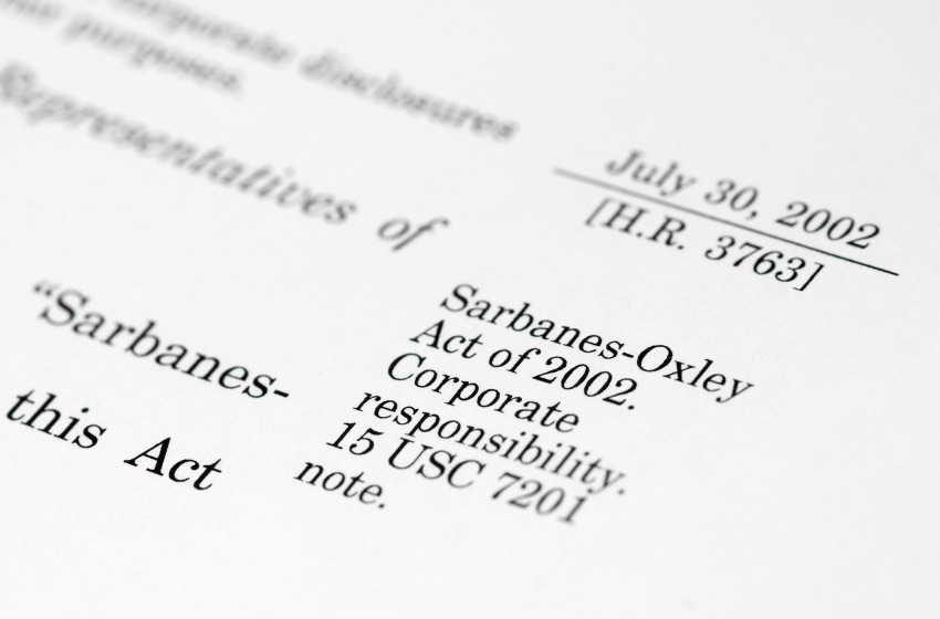 Sarbanes Oxley Act document