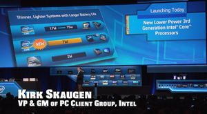 Screenshot of Kirk Skaugen, Intel at CES