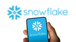 Snowflake company logo displayed on smartphone