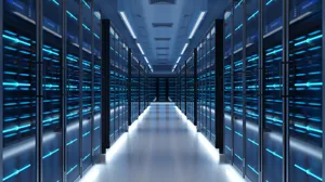 A futuristic data center A futuristic data center