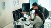 Two developers at computers Two developers at computers