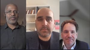 InformationWeek Senior Editor Joao-Pierre S. Ruth talks with Adaptovate executive Ghaleb El Masri and Infineo CISO Tony Garcia. InformationWeek Senior Editor Joao-Pierre S. Ruth talks with Adaptovate executive Ghaleb El Masri and Infineo CISO Tony Garcia.