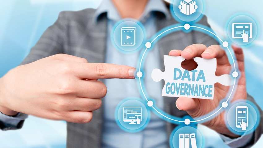 Data Governance, Conceptual photo general management of key data resources