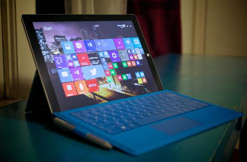 The Surface Pro 3's screen is bright, beautiful, and - unlike earlier Surface displays - big enough for laptop productivity. 