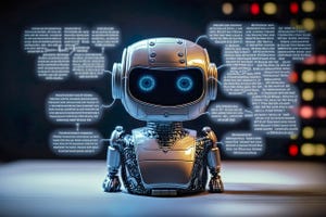ChatGPT Chat Bot AI , Technology smart robot Ai Chat GPT application software , robot application Chat GPT , Generative