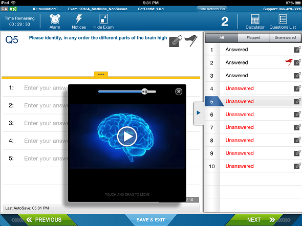 SofTest-M iPad app