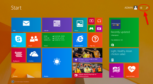The Windows 8.1 update's new features includes more apparent search and power tools. (Source: Microsoft)