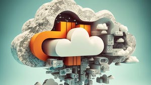 Cloud computing technology concept.