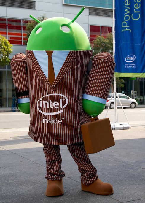 Intel says its chips run Android better than ARM processors do.