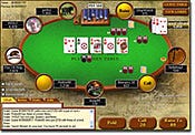 Pokerstars.com shows players a classic online ''bird's-eye'' view of the table.