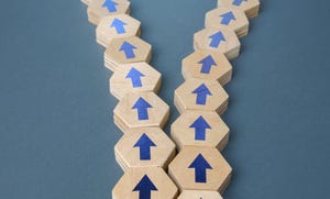 The chain with arrows splits into two The chain with arrows splits into two