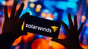 solarwinds logo on the back of a phone solarwinds logo on the back of a phone