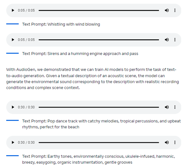 Meta Open Sources Text-to-Audio And Music Models