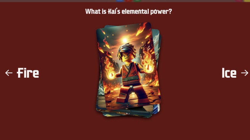 AI-generated Ninjago artwork that featured on a problematic Lego website quiz