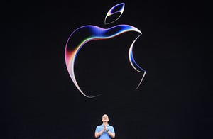 Apple CEO Tim Cook speaks during Apple's Worldwide Developers Conference 